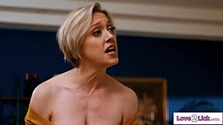 Big Tits Cougar Stepmom Teases Teen Stepdaughter's Pussy With Tongue