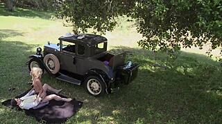 Can Natasha Marley Handle Monster Cock Outdoors?