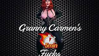 Ever tried finger banging a metal granny like Carmen Angel?