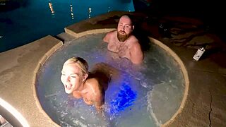 Blonde Cheating Wife Deliah Grace Gets Pounded in Hot Tub Affair