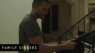 busty milf teases pussy for daughter's husband