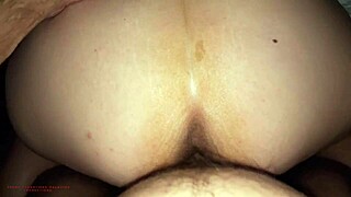 Stepmom cougar bangs son-in-law in raw doggy creampie