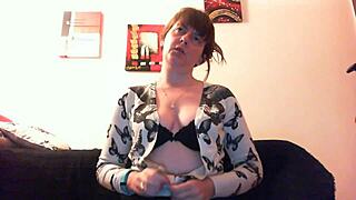 nicoletta explores mouth soap fetish solo in her private room with tattoos