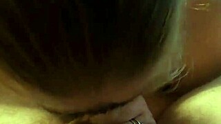 the slutty wife gives a blowjob in this edit