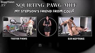 Squirting pawg milf with my stepson’s college friend. What a wet ride!