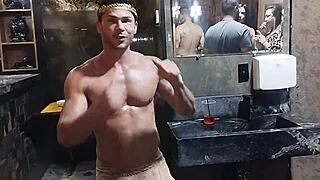 Lene Gave Her Hole to a Hung Guy at Swing Party BATHROOM BANG!