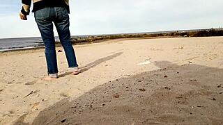 beach walk leads to cock insertion