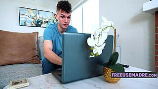 gotta serve my booty to this teen hacker. sadie rose and josh rivers in freeusemadre action!