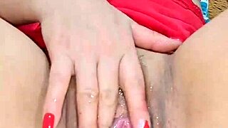 She touches herself solo, building up to a wild climax.