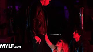 This terminator gangbang parody features Lexi Stone in costumes, getting fucked in a 4some.