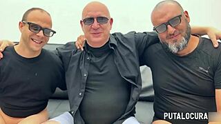 Putalocura! Marta Villalobos and Rubi Storm Share and Swallow Cum!