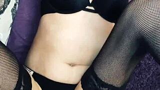 Neighbor Seduces Craftsmen for Repairs in Lingerie