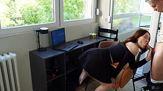 Stepmom fixes my laptop after breaking it