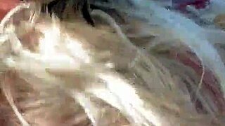 Milf Swallows Cum from Big Black Cock Outdoors