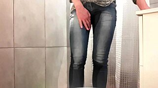 OMG, Desperate Pee in Jeans and Pink High Heels!