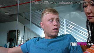 Asian Stepmom Jade Luv Clings Tight in Retro POV