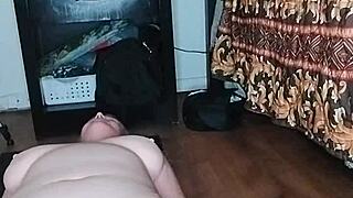 morning yoga turns steamy with a hot milf showing off her big tits in class