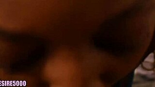 sexy curvy woman enjoys quick homemade session