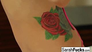 hottie sarah jessie handles a massive black cock with ease