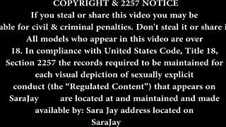 Sara Jay Fucks Huge Glass Dildo Naked