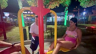 I met a stranger with big tits in a park. Ended up fucking her hard!