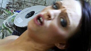 milf in fishnets teases with deepthroat and anal fucking, hinting at more intense pleasure