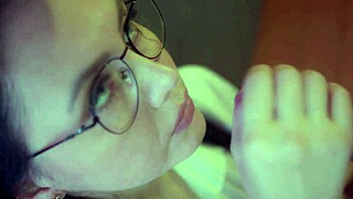 Naughty woman deepthroats paramour's cock for mouthful of cum