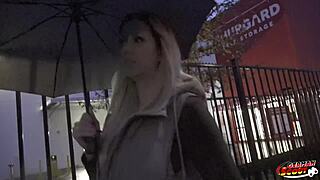 German scout picks up curvy Marie Cherie for first rough casting fuck in Berlin 😍