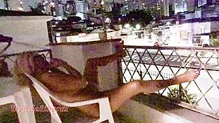 Did anyone catch married slut banging brother-in-law on balcony?