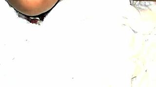 Interracial Latina Mature Couple's Wet Bent Over Fun