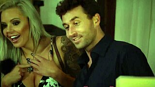 masturbating teen 18+ in threeway with milf and monster cock