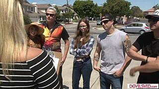 Four couples swap partners for wild orgy action