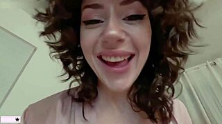 Brunette milf stepmom in lingerie rides young lover in missionary. Natural big tits sway with every thrust.