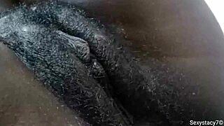 Fat Pussy Sexystacy7 Displays Her Massive Juicy Lips in Action