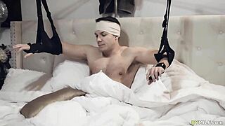 Kit Mercer lends her stepson a hand.