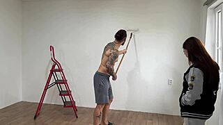 sexy neighbor sneaks over to ride me while her boyfriend's at work, damn hot!