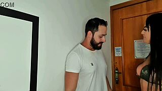 evelhy gives her delicious ass after boyfriend leaves for soccer with friends