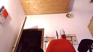 beautiful italian stepmother has crazy orgasms at computer desk