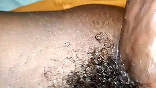 Unintentional Creampie in Tight Ebony Pussy.
