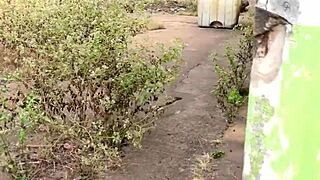 Neighbor Caught Masturbating with Dildo in Abandoned Garage