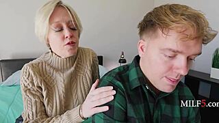 Sharing bed with step mother turns into fucking