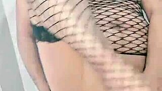 Latina Milf Rides Dildo to Intense Orgasm, Flashing Natural Tits