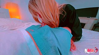 Slamming stepmom's ass in wild anal cowgirl ride
