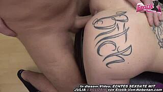 German amateur milf takes double penetration in private anal threesome