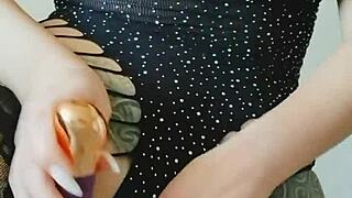 Stepmother's big tits bounce hard during intense close-up pounding