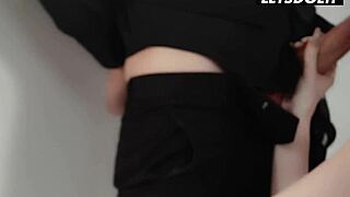 russian mistress feels wild with two hot studs