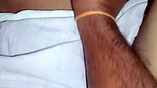 DesiHotCouple - Hot wife homemade boobs pressing and pussy banging with cumshot