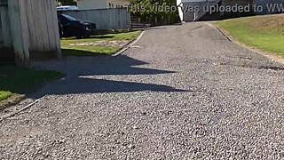 Kiwi Trashy Milf Walks in See-Through Clothes at Beach, Then Creampie Fucked