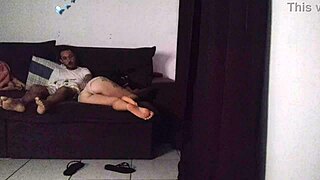 Stepmom Shares Sofa Intensely with Stepson