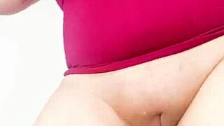 Latina Colombian Stepmom with Giant Cameltoe Rides Stepson Using Her Shaved Vagina in USA